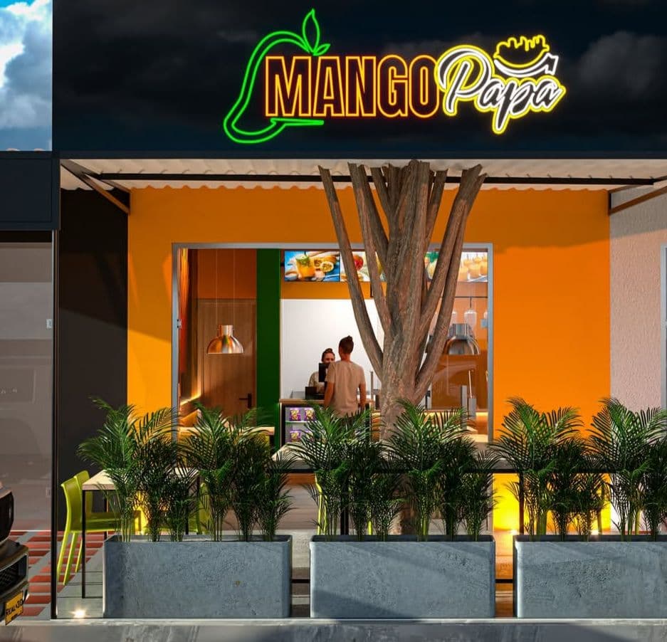 Render 3D fotorealista de fachada comercial · ArtMetal Medellín
